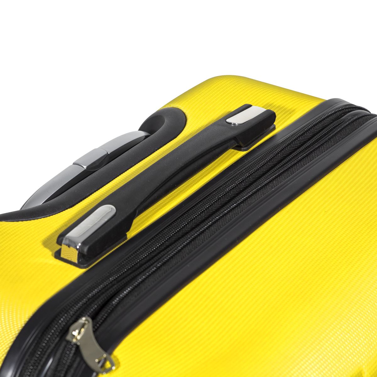 Dellonda Lightweight ABS Luggage Set with TSA Lock - Yellow