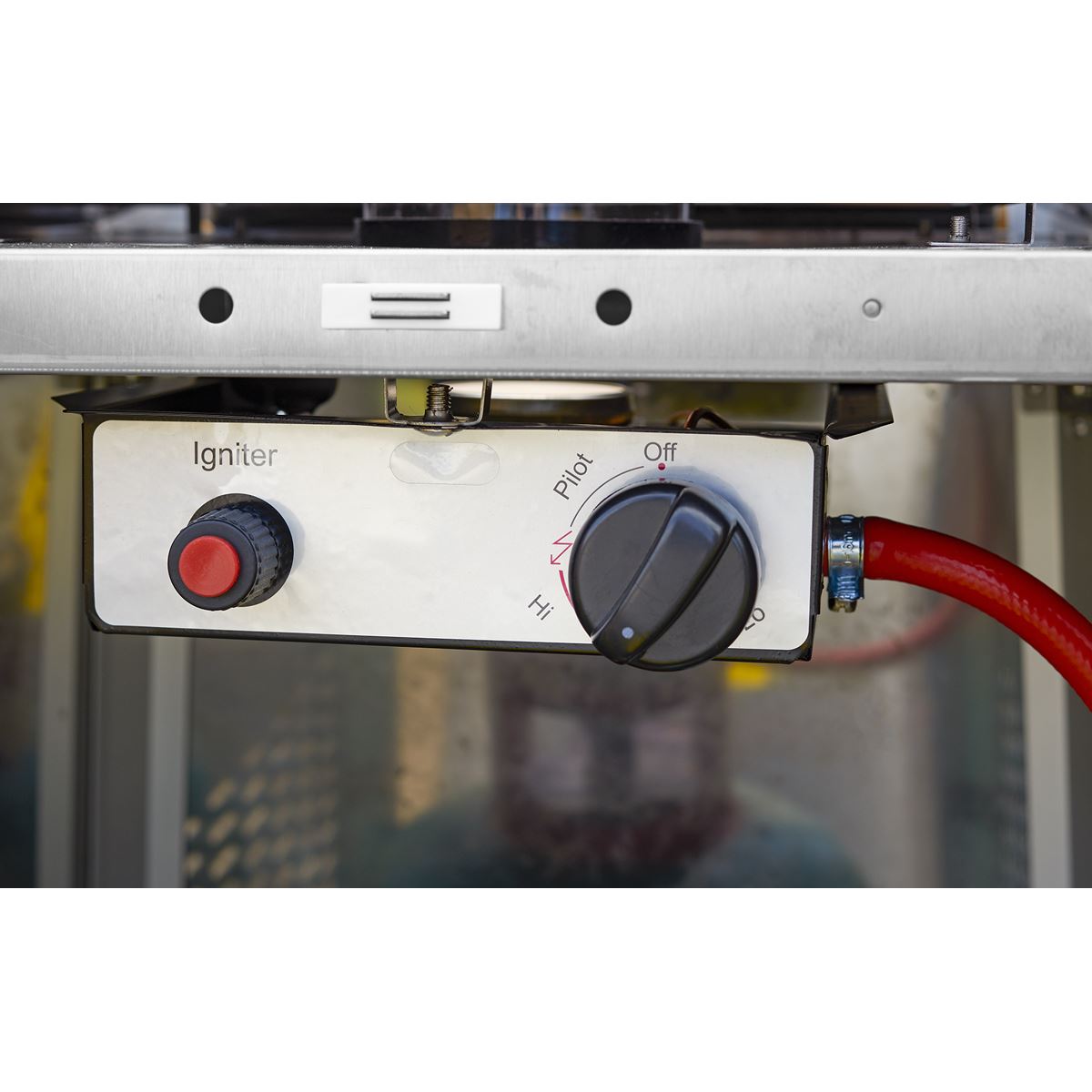 Dellonda 13kW Pyramid Gas Patio Heater 13kW Commercial/Garden Use - Stainless Steel