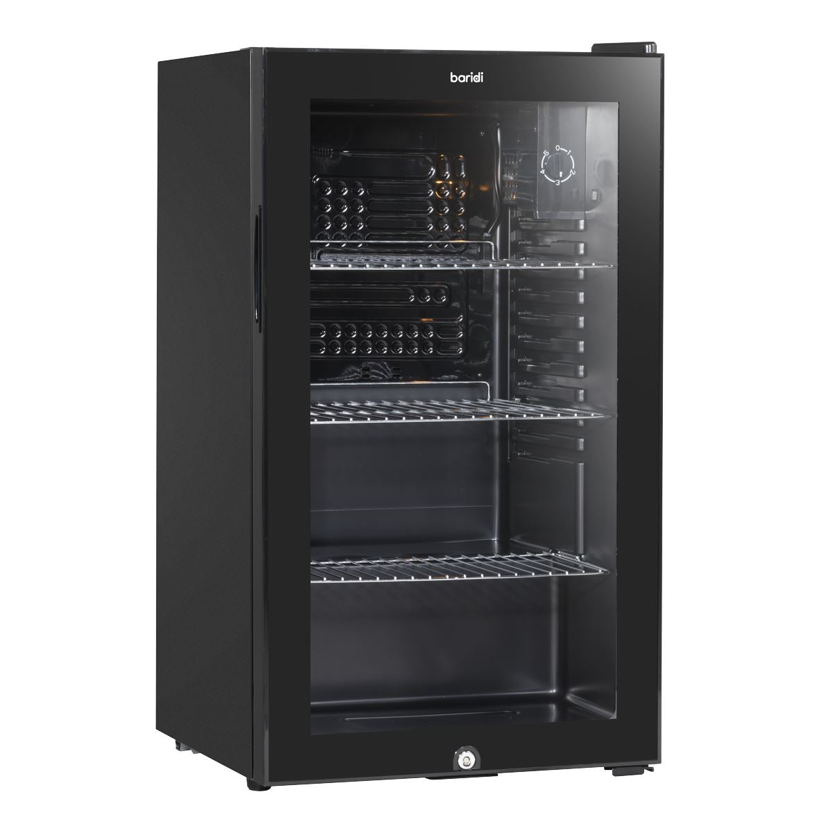 Baridi Wine, Beer & Drinks Fridge 85L Capacity - Black