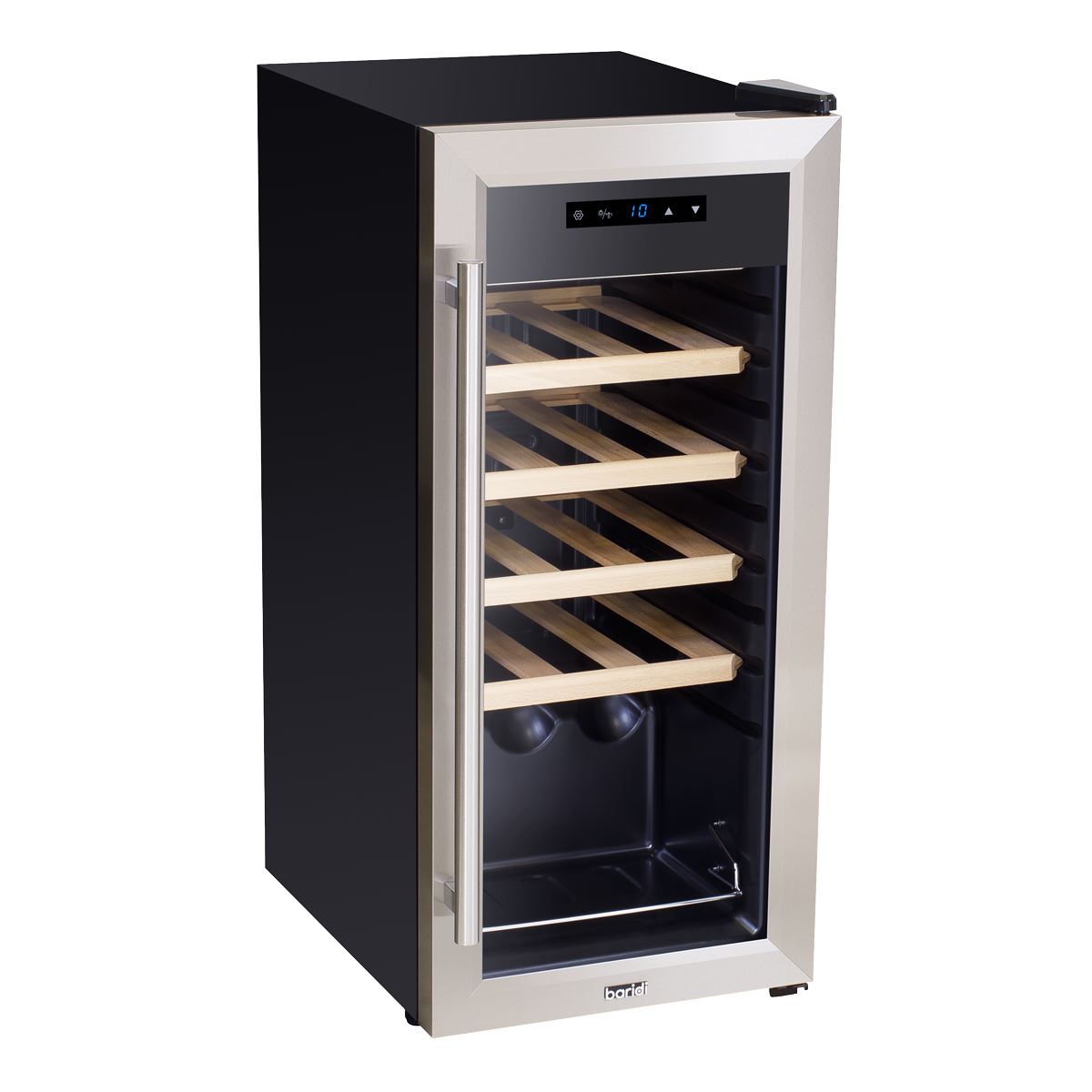 Baridi 18 Bottle Wine Fridge & Cooler - Stainless Steel
