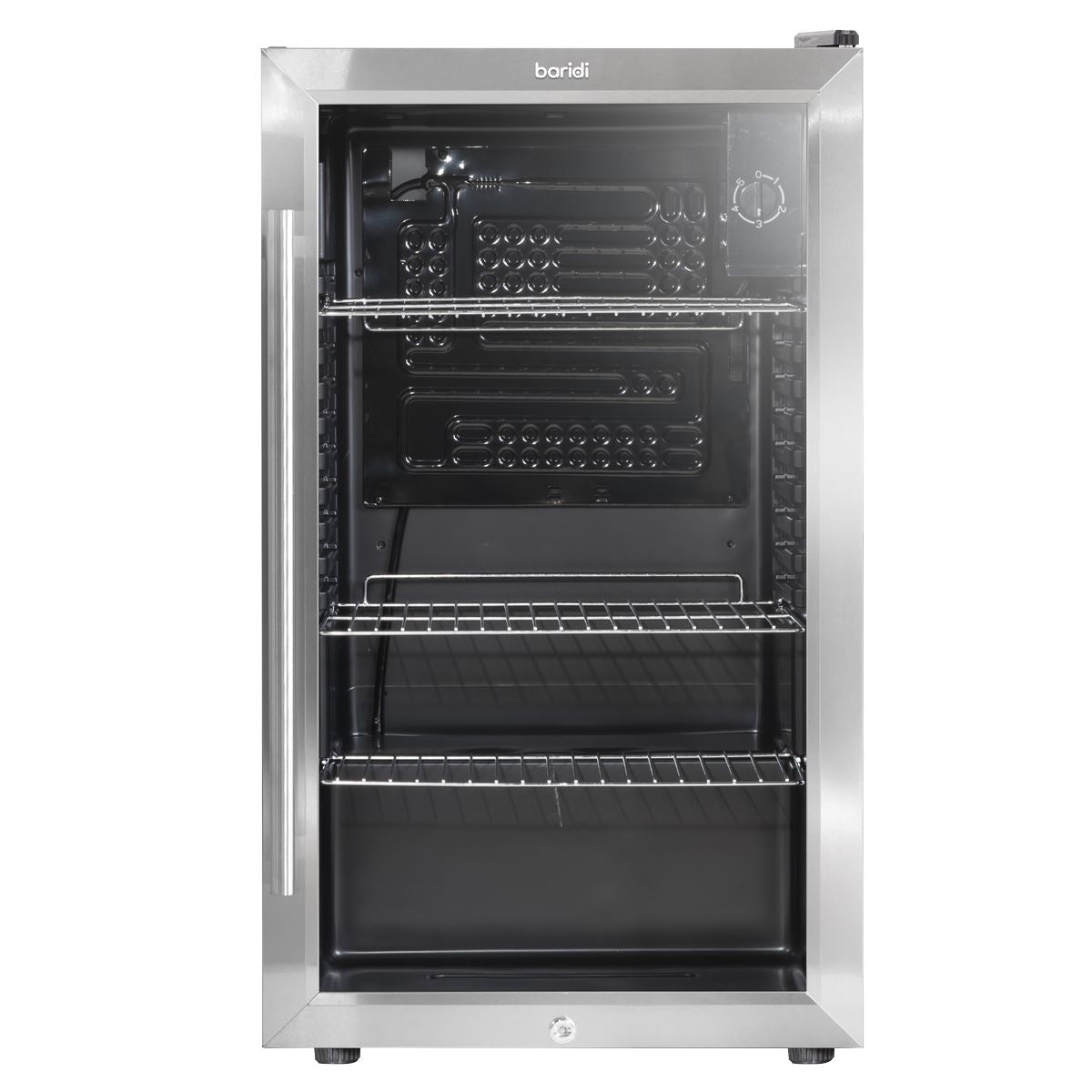 Baridi Wine, Beer & Drinks Fridge 85L Capacity - Stainless Steel