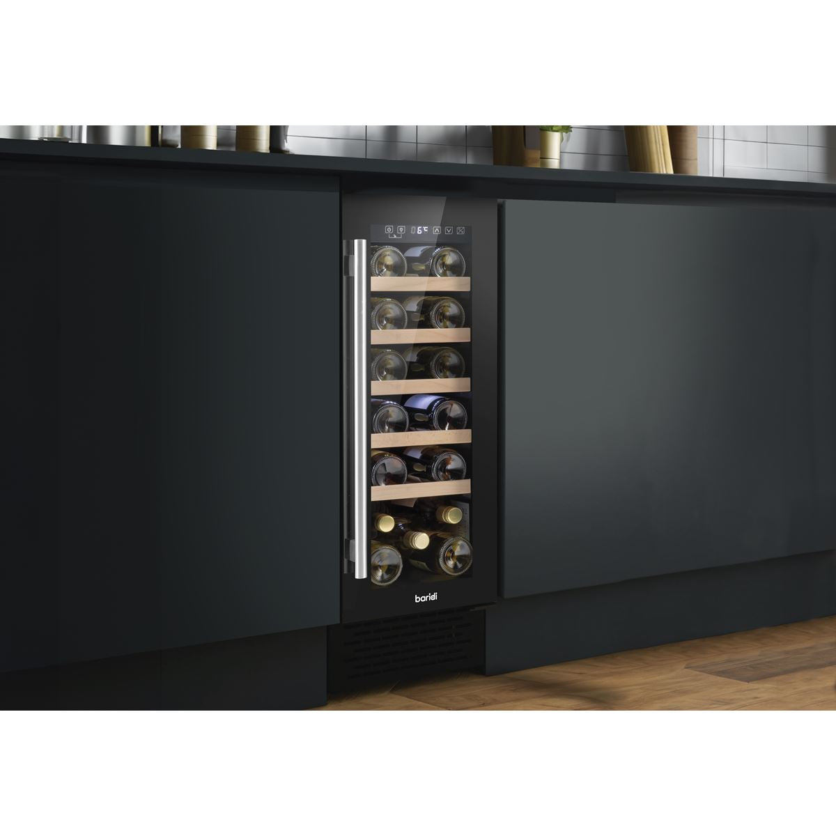Baridi 20 Bottle Slim Wine Fridge & Cooler 30cm