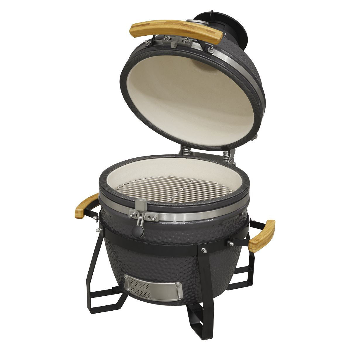 Dellonda Deluxe 16"(40cm) Ceramic Kamado Style BBQ