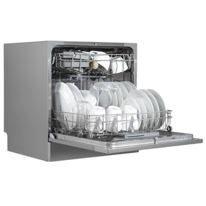 Baridi Tabletop Dishwasher 8 Place Settings 8L Capacity - Silver