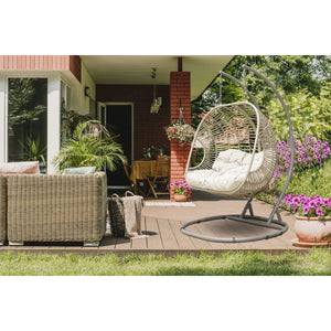 Dellonda Double Swinging Egg Chair with Cushion