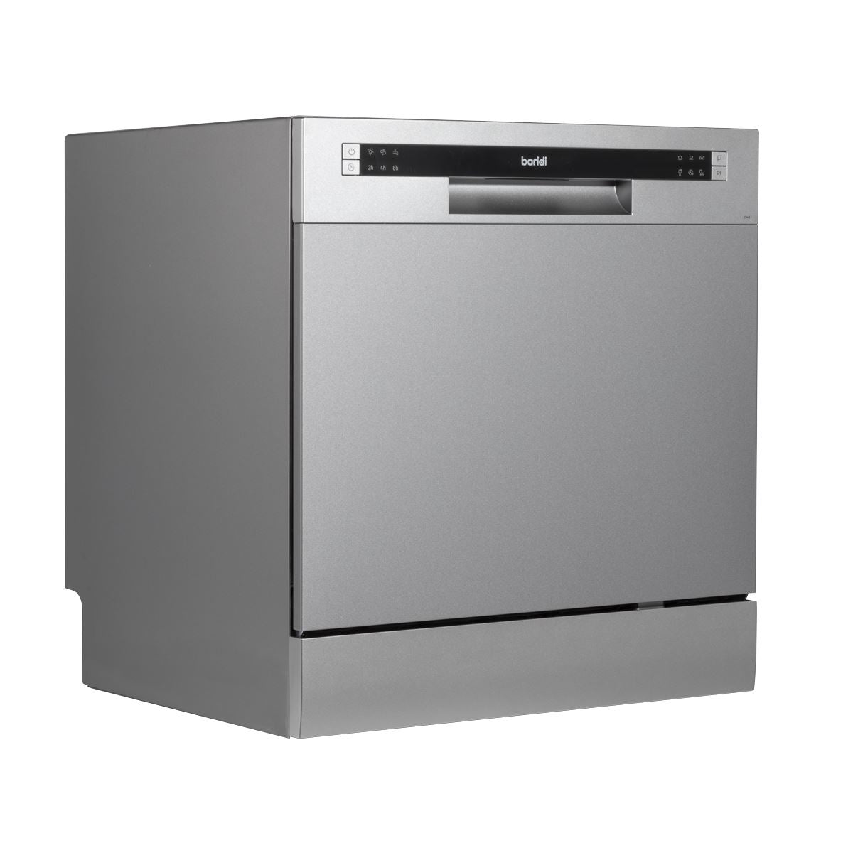 Baridi Tabletop Dishwasher 8 Place Settings 8L Capacity - Silver