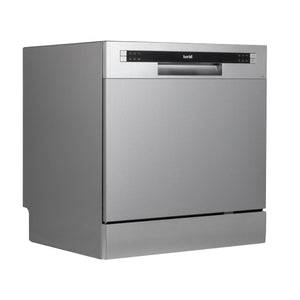Baridi Tabletop Dishwasher 8 Place Settings 8L Capacity - Silver