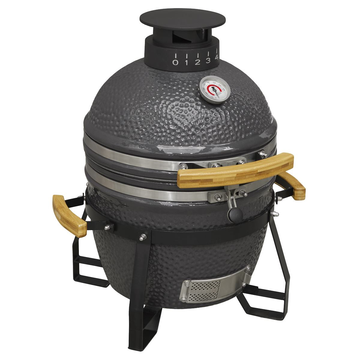Dellonda Deluxe 16"(40cm) Ceramic Kamado Style BBQ