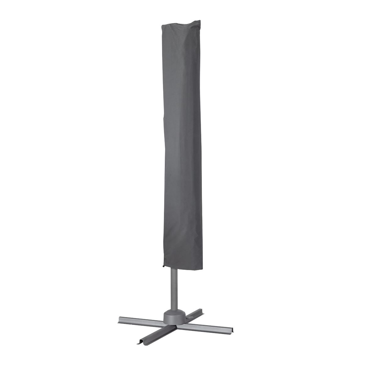 Dellonda Cantilever Parasol with 360° Rotation, Tilt & Cover 3m - Grey