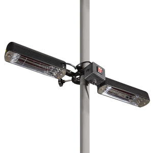 Dellonda Folding Parasol/Gazebo/Patio Outdoor Infrared Heater Extra Long 5M Cable, 1600W