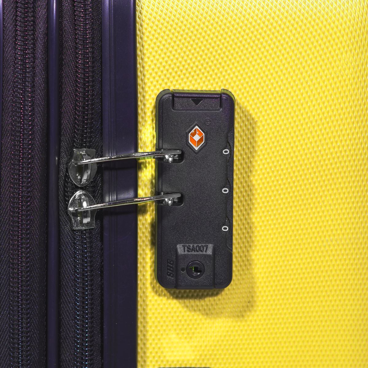 Dellonda Lightweight ABS Luggage Set with TSA Lock - Yellow