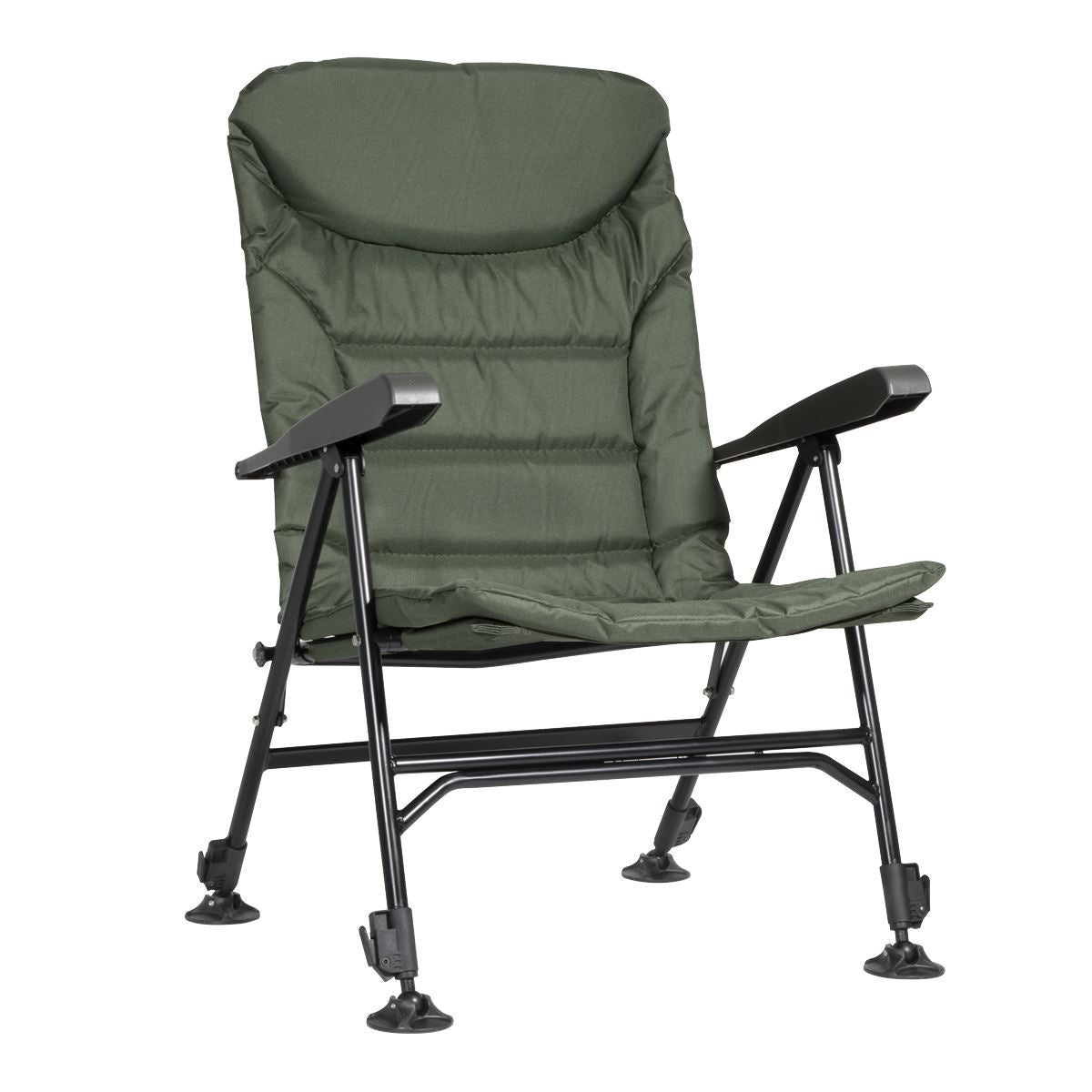 Dellonda Outdoor Portable Reclining Chair with Armrests