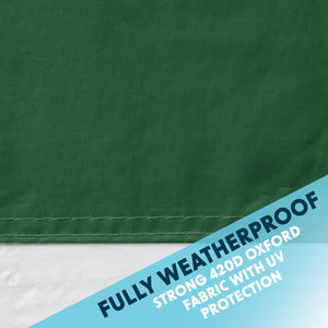 Dellonda Dark Green Premium Side Walls/Doors/Windows for Gazebo/Marquee, Fits 2 x 2m Models