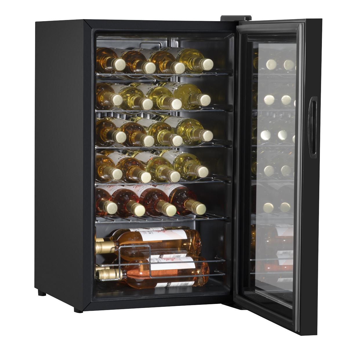 Baridi 24 Bottle Tabletop Wine Fridge & Cooler