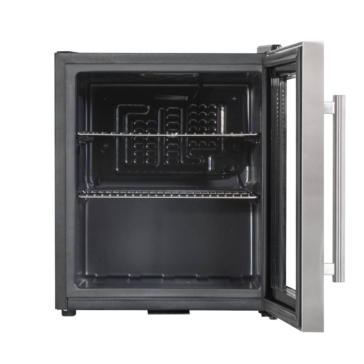 Baridi Mini Tabletop Beer & Drinks Fridge 50L Capacity - Stainless Steel