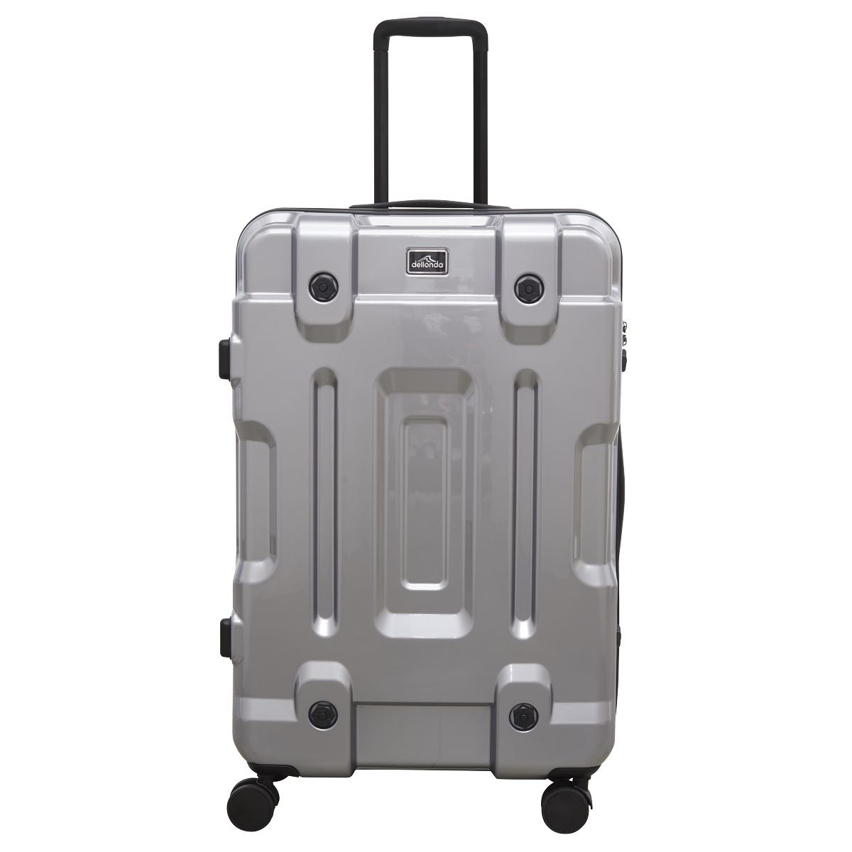 Dellonda Lightweight ABS Luggage Set 3pc - Silver