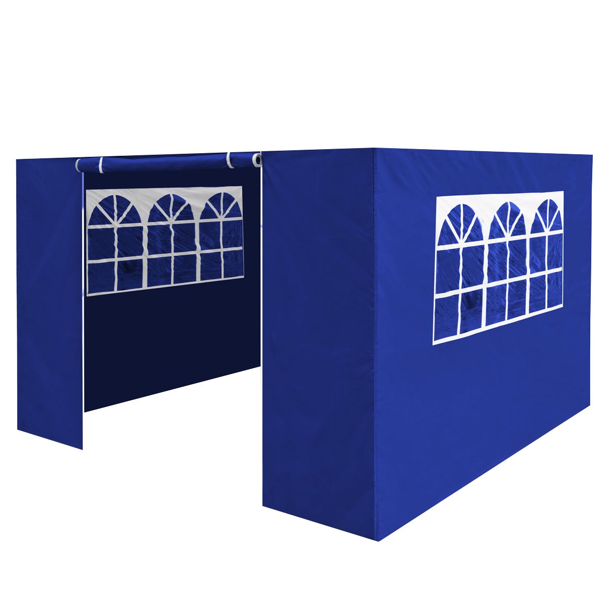 Dellonda Blue Premium Side Walls/Doors/Windows for Gazebo/Marquee, Fits 2 x 2m Models