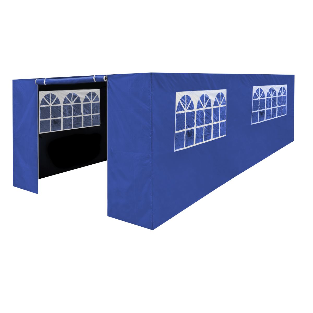 Dellonda Blue Premium Side Walls/Doors/Windows for Gazebo/Marquee, Fits 3 x 6m Models