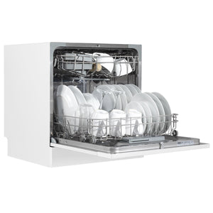 Baridi Tabletop Dishwasher 8 Place Settings 8L Capacity - White
