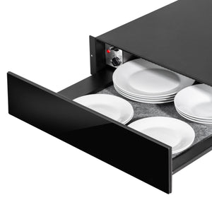 Baridi Integrated Warming Drawer 60cm - Black