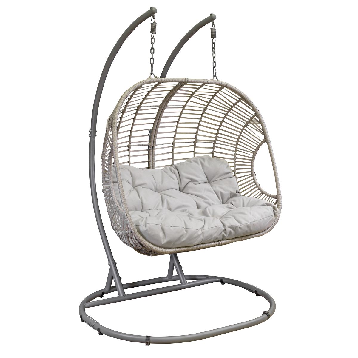 Dellonda Double Swinging Egg Chair with Cushion