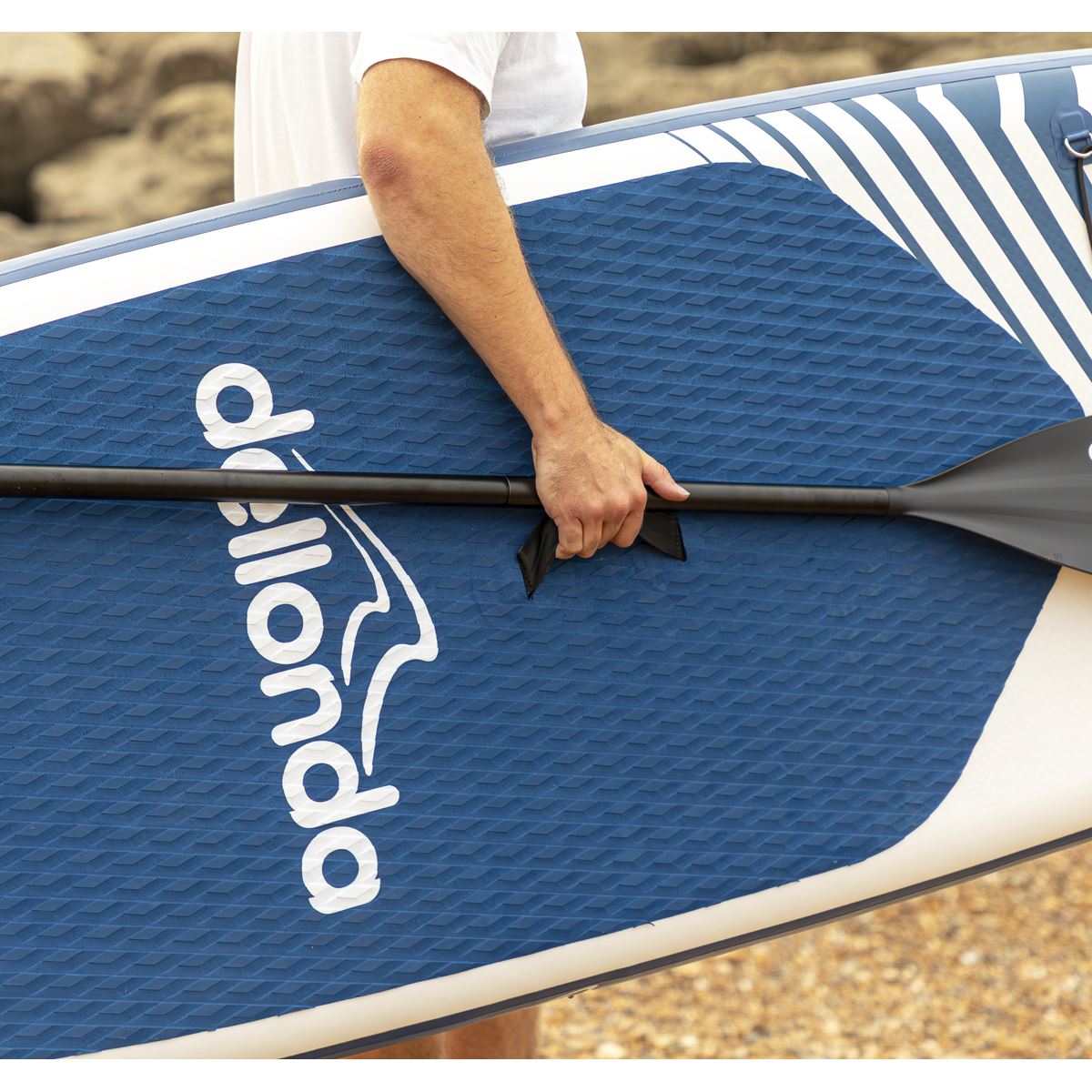 Dellonda Inflatable Stand-Up Paddle Board 10'2" - Dark Blue