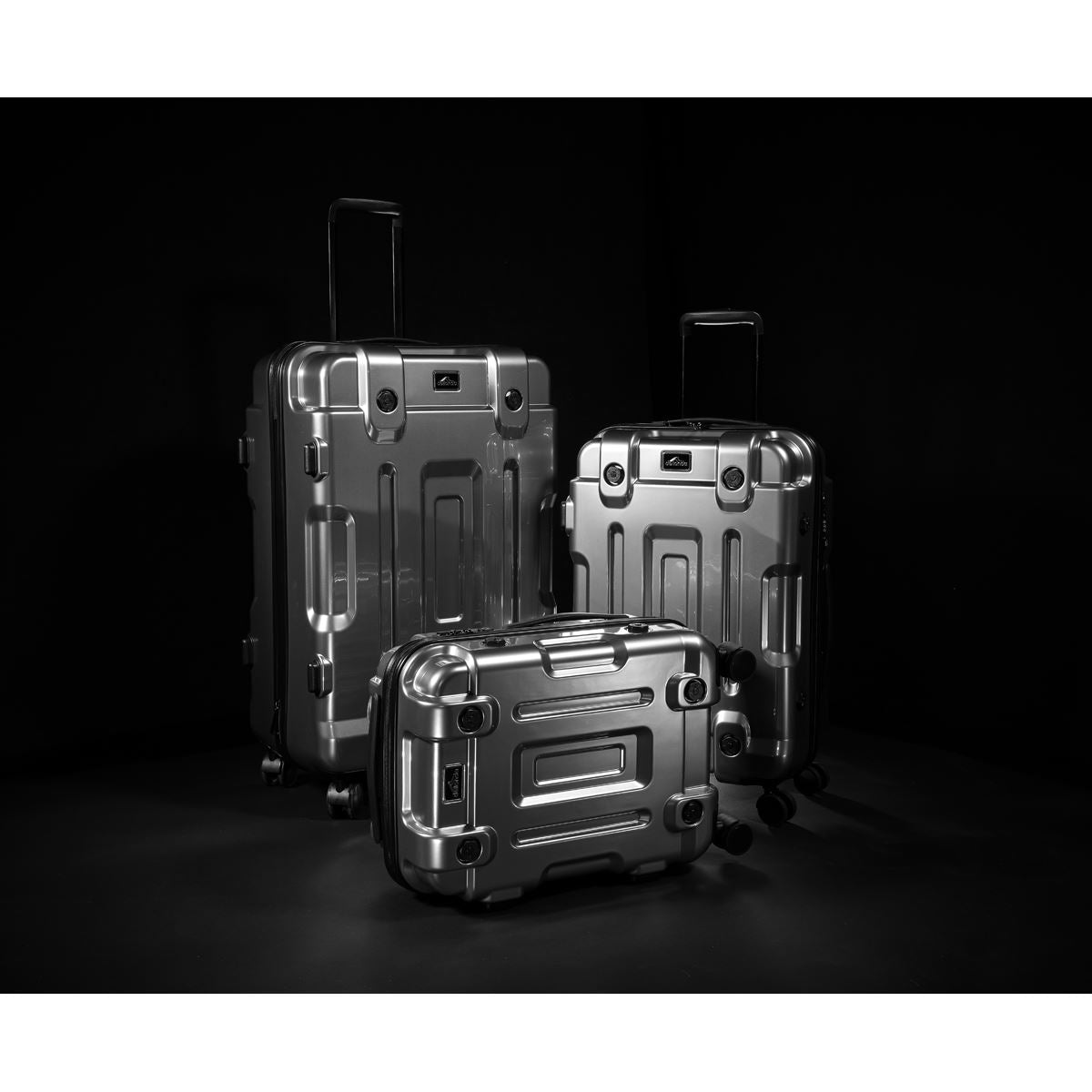 Dellonda Lightweight ABS Luggage Set 3pc - Silver