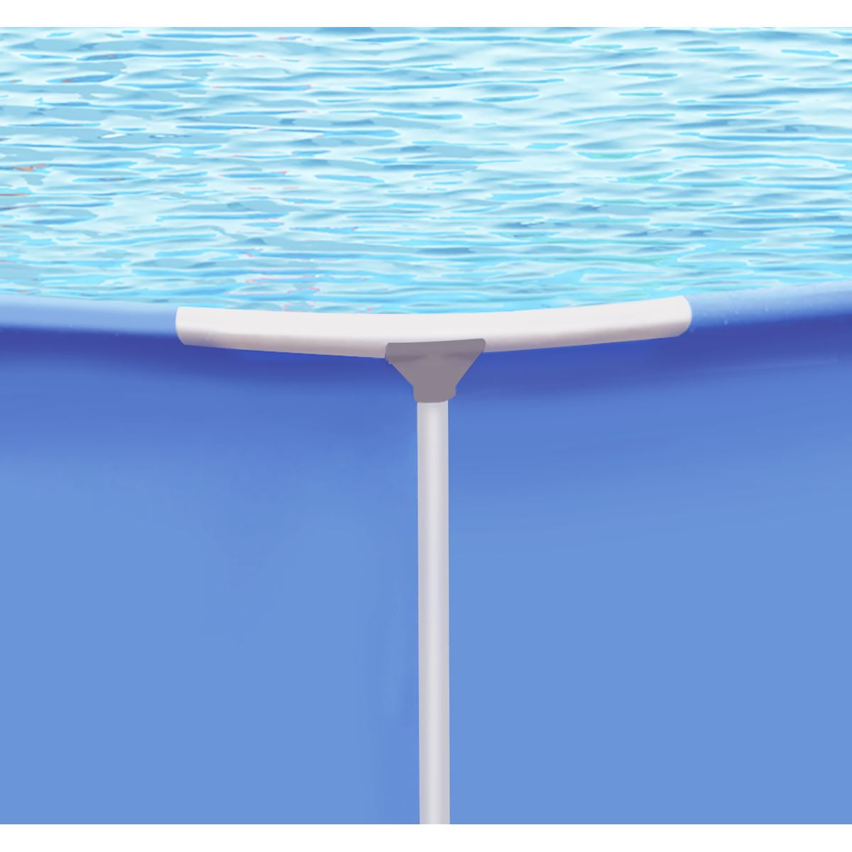 Dellonda Steel Frame Round Swimming Pool with Filter Pump 12ft - Blue