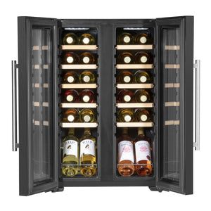 Baridi 24 Bottle Dual Zone Wine Fridge & Cooler