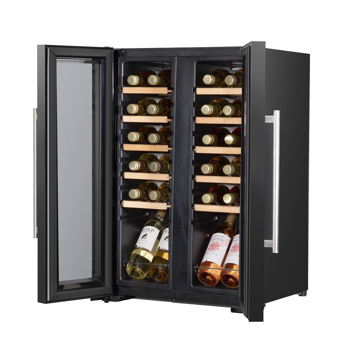 Baridi 24 Bottle Dual Zone Wine Fridge & Cooler