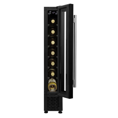 Baridi Extra-Slim 7 Bottle Wine Fridge & Cooler 15cm - Black