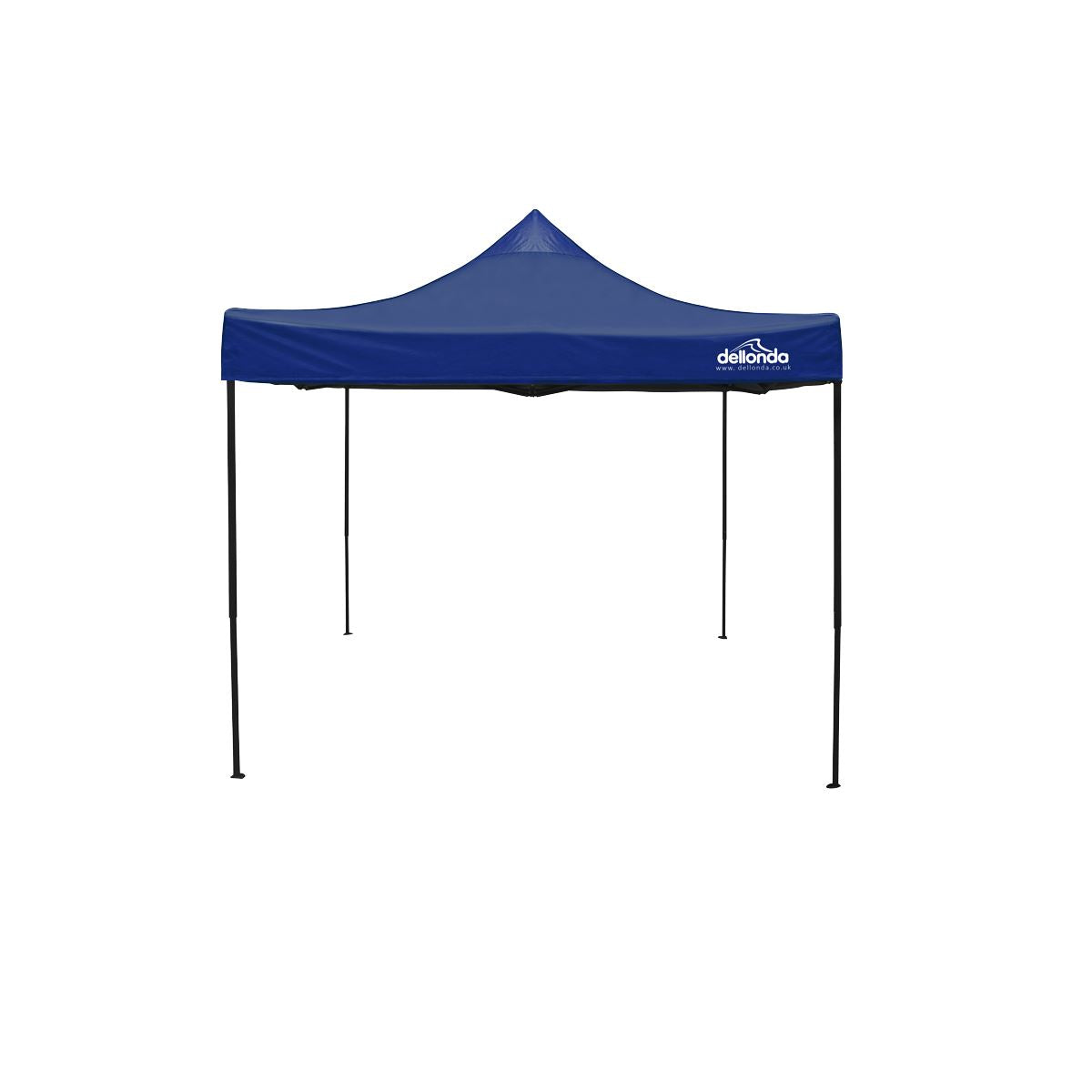 Dellonda Blue Premium 3 x 3m Pop-Up Gazebo, PVC Coated, Water Resistant Fabric, Supplied with Carry Bag & Accesories