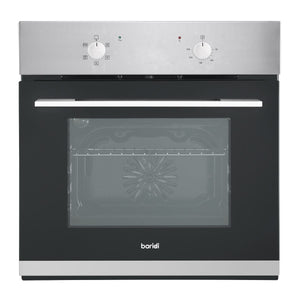 Baridi Integrated Fan-Assisted Electric Oven 60cm 55L Capacity - Black/Stainless Steel