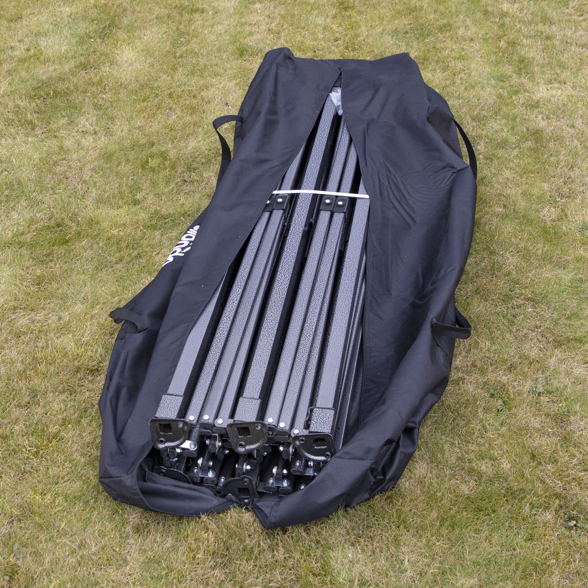 Dellonda Dark Green Premium 3x6m Pop-Up Gazebo, Heavy Duty, PVC Coated, Water Resistant Fabric, Supplied with Carry Bag & Accesories
