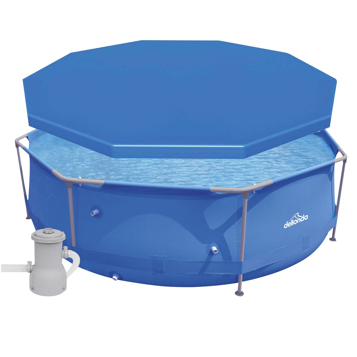 Dellonda Swimming Pool Top Cover with Rope Ties for DL19