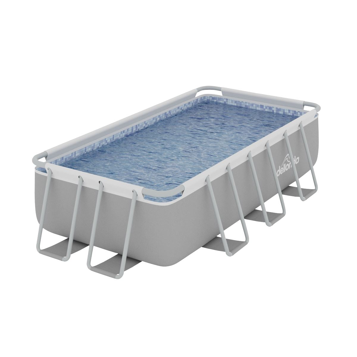 Dellonda Deluxe Steel Frame Swimming Pool with Filter Pump 13ft