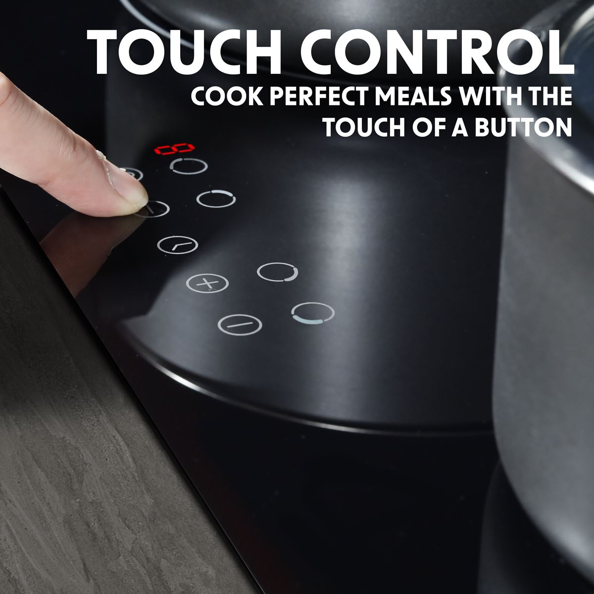 Baridi Integrated Induction Hob with 4 Cooking Zones 60cm 6800W Output