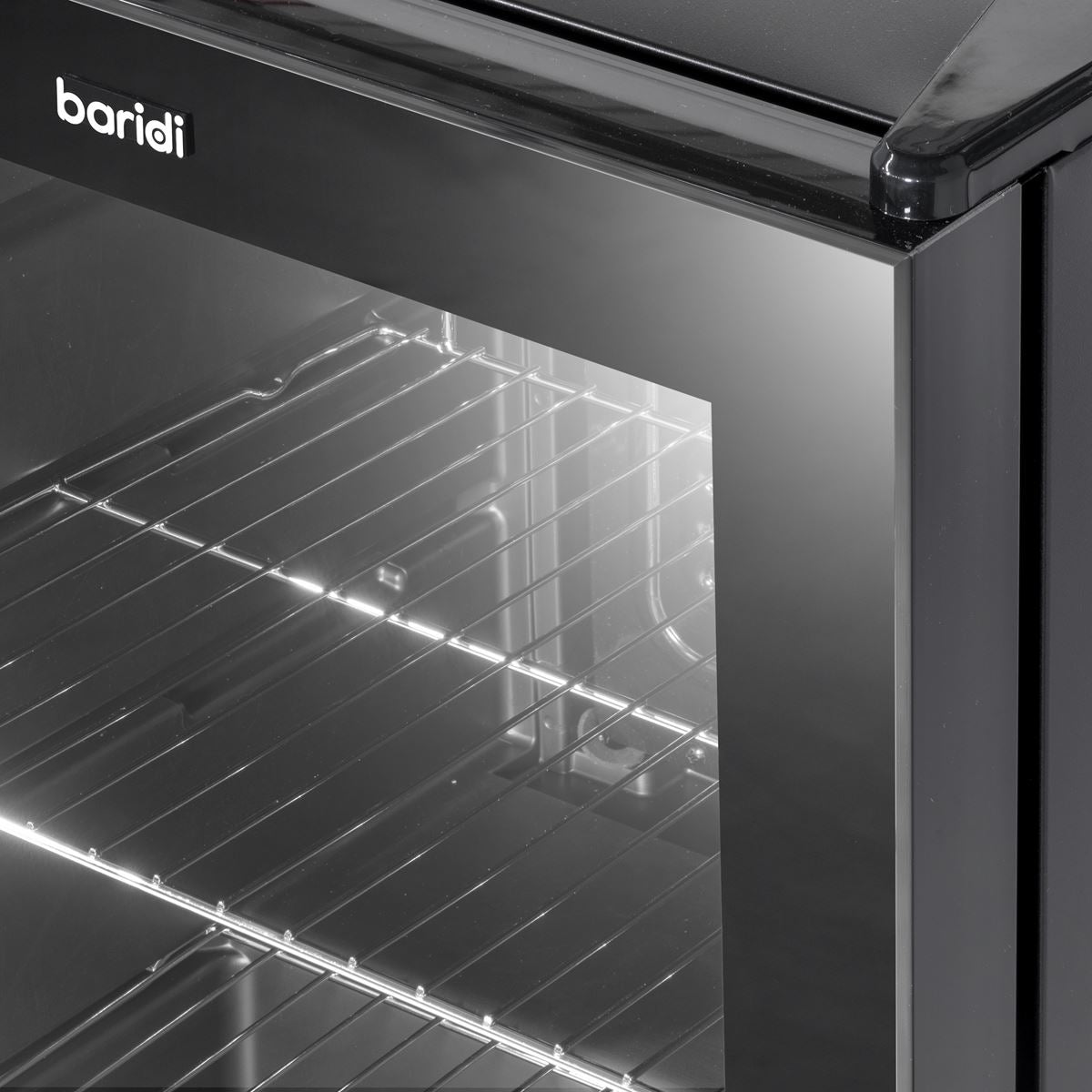 Baridi Mini Tabletop Beer & Drinks Fridge 50L Capacity - Black
