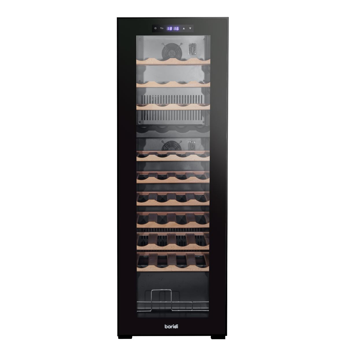 Baridi 44 Bottle Dual Zone Wine Fridge & Cooler