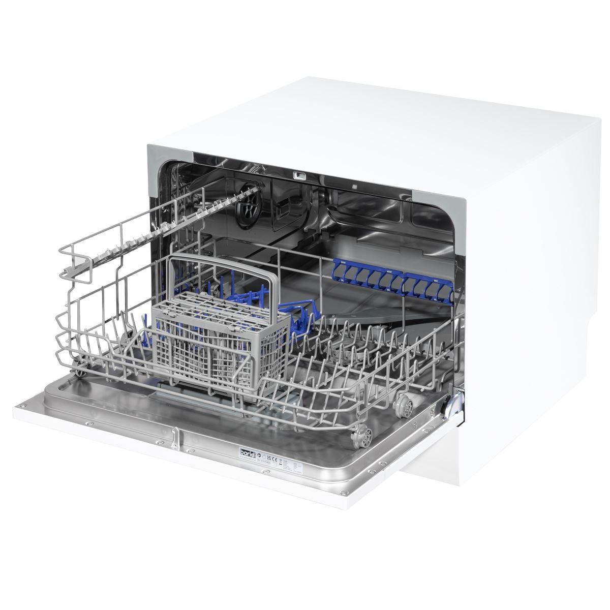 Baridi Tabletop Dishwasher 6 Place Settings 6.5L Capacity - White