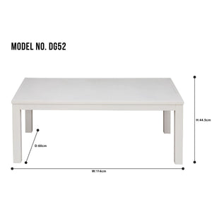 Dellonda Kyoto Aluminium Outdoor Sofa & Coffee Table Set 4 Piece