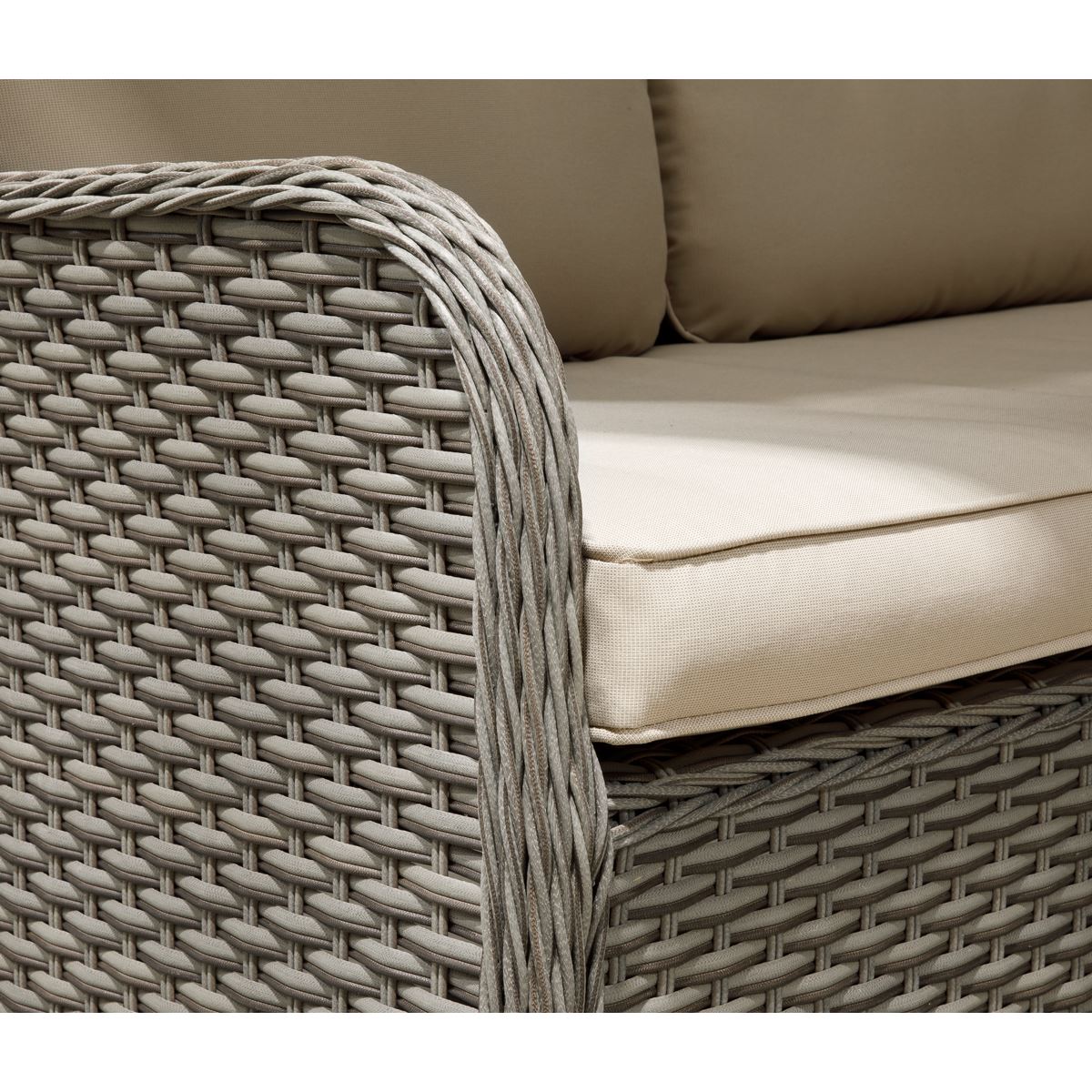 Dellonda Chester Rattan Wicker Corner Sofa 5 Seat Outdoor Furniture