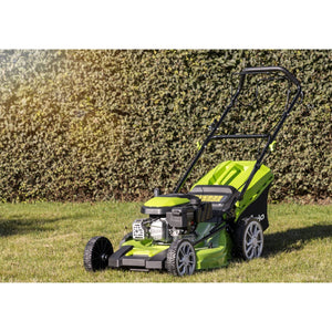 Dellonda Self-Propelled Petrol Lawnmower Grass Cutter with Height Adjustment & Grass Bag 170cc 20"/51cm 4-Stroke Engine