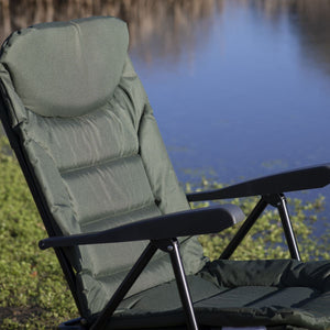 Dellonda Outdoor Portable Reclining Chair with Armrests