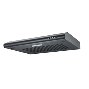 Baridi Visor Cooker Hood Extractor Fan 60cm - Black