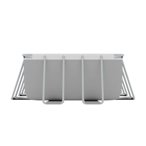 Dellonda Deluxe Steel Frame Rectangular Swimming Pool with Step Ladder & Filter Pump 21ft