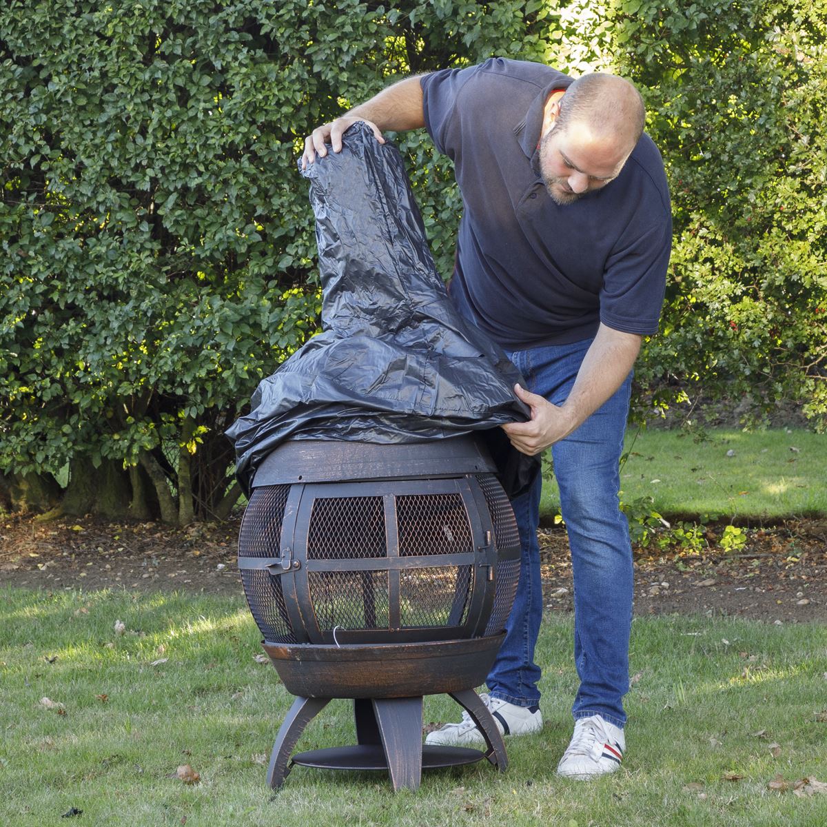 Fire Pit, PVC Cover, Water Resistant, Heavy Duty with Drawstrings for DG112