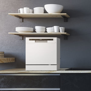 Baridi Tabletop Dishwasher 8 Place Settings 8L Capacity - White