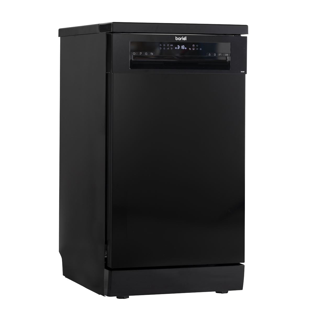 Slimline Freestanding Dishwasher 45cm Wide 10 Place Settings - Black