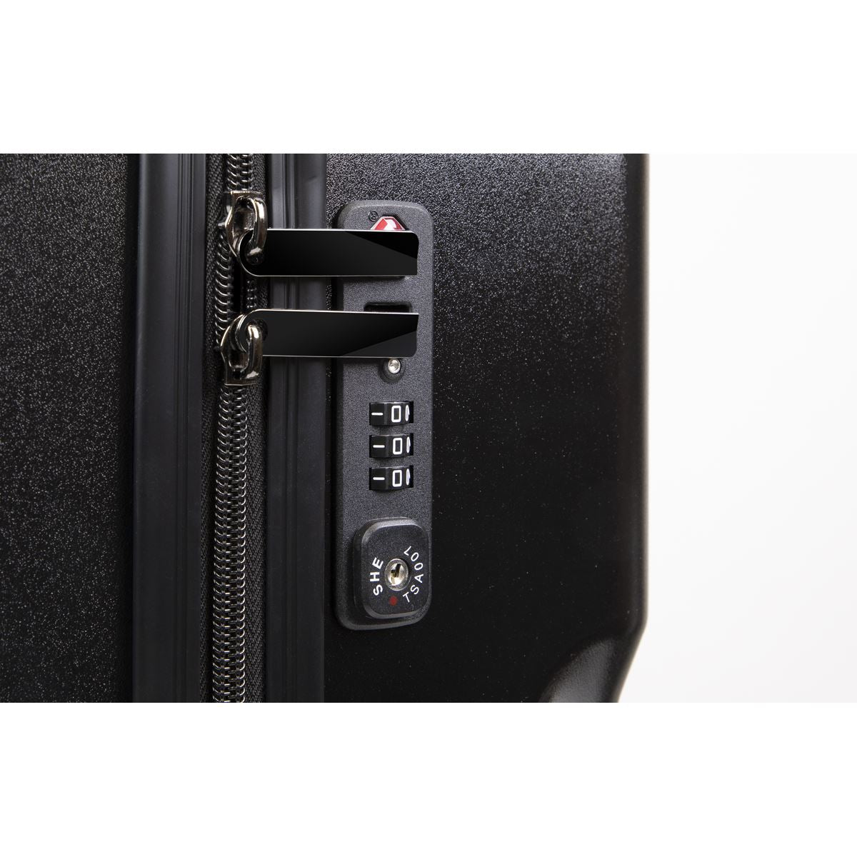 Dellonda Lightweight ABS Luggage Set 3pc - Black